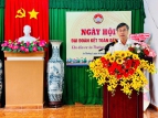 Phó Chủ tịch Ủy ban MTTQ Việt Nam tỉnh Huỳnh Cao Nhất phát biểu tại Ngày hội