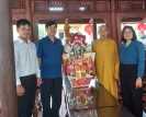 Mặt trận Tổ quốc Việt Nam tỉnh thăm và chúc mừng 54 vị chức sắc Phật giáo nhân Đại lễ Phật đản 2026
