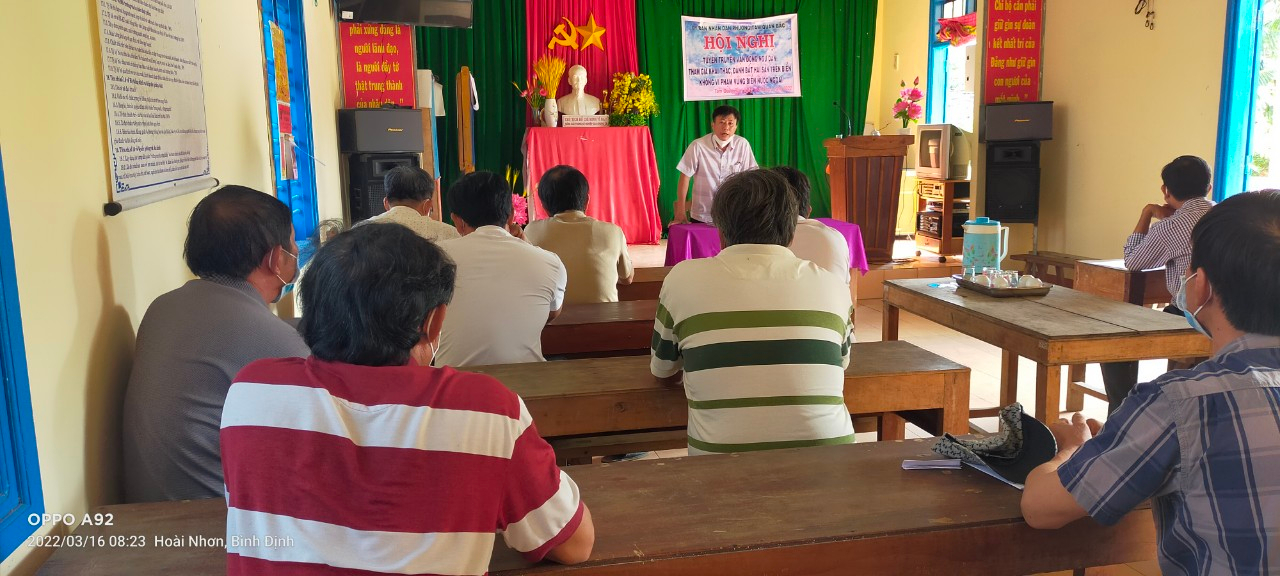 Quang cảnh buổi tuyên truyền