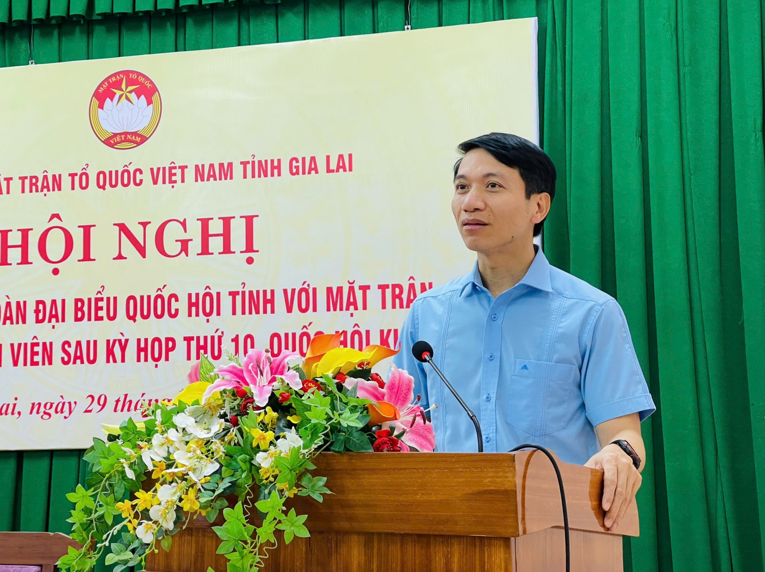 Đoàn Đại biểu Quốc hội tỉnh Gia Lai tiếp xúc với Mặt trận và các tổ chức thành viên