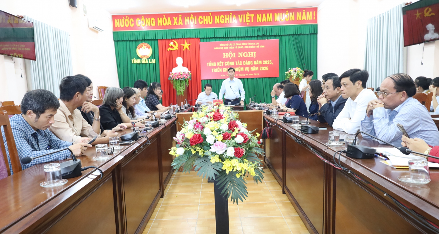 Hội nghị tổng kết công tác Đảng năm 2025, triển khai nhiệm vụ năm 2026