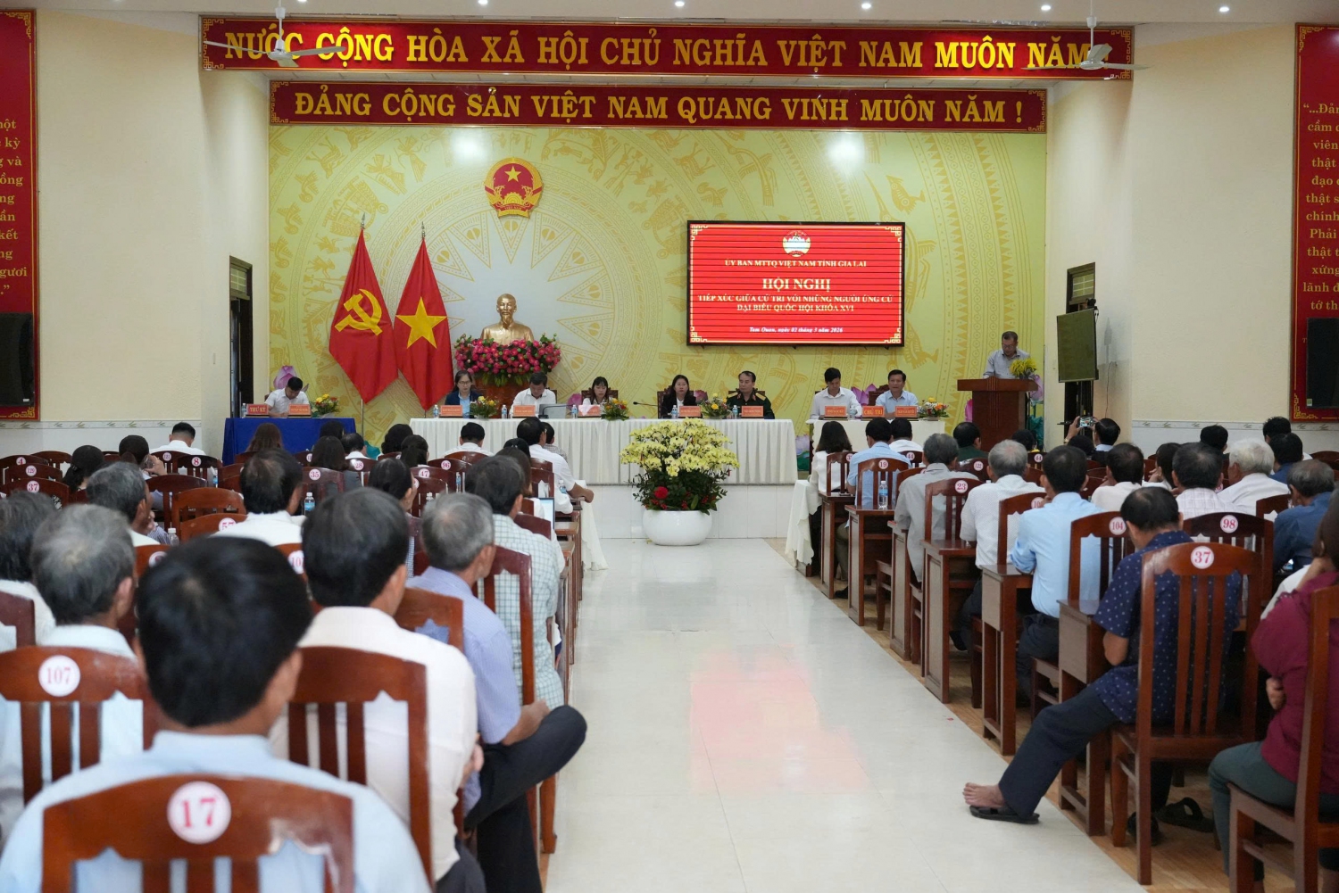 Hội nghị tiếp xúc cử tri người ứng cử đại biểu Quốc hội khóa XVI, nhiệm kỳ 2026 - 2031 vận động bầu cử thuộc đơn vị bầu cử số 3