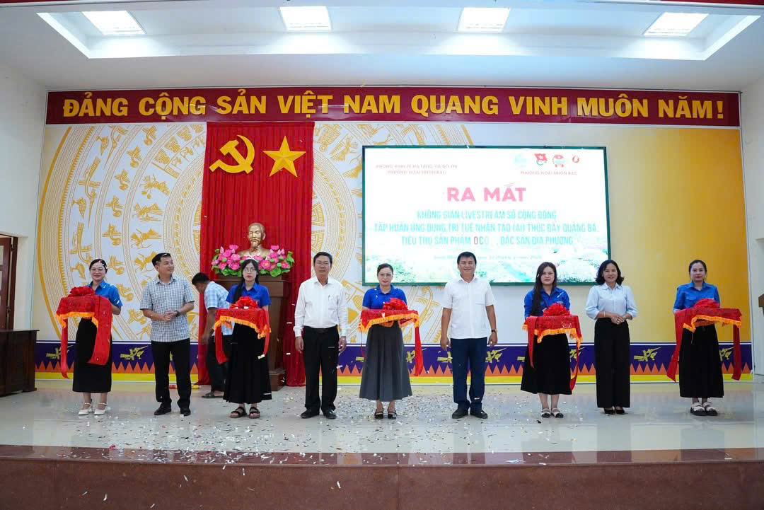 Phường Hoài Nhơn Bắc ra mắt “Không gian livestream số cộng đồng”