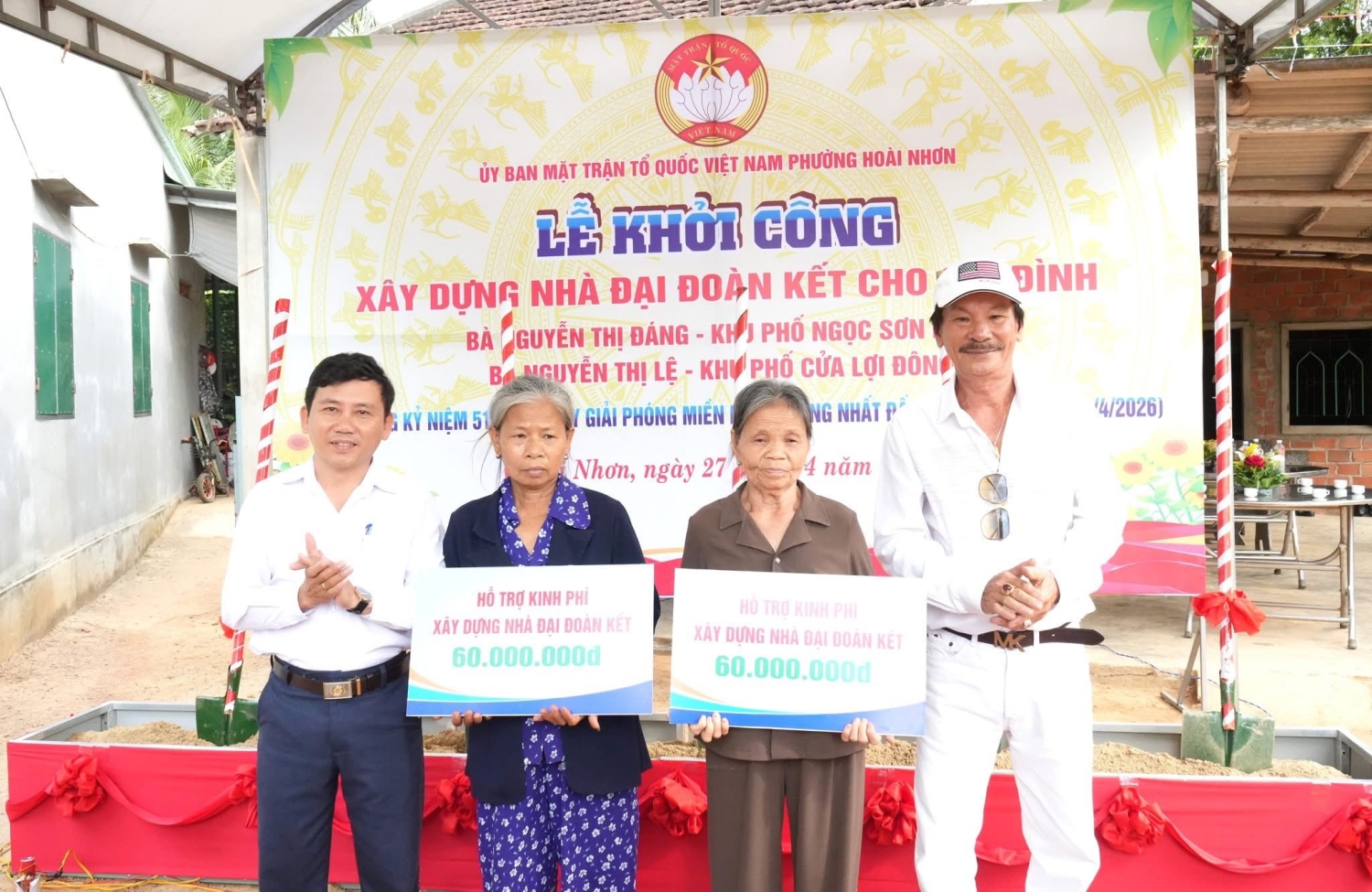 Phường Hoài Nhơn: Tổ chức Lễ khởi công xây dựng Nhà đại đoàn kết cho hộ gia đình khó khăn