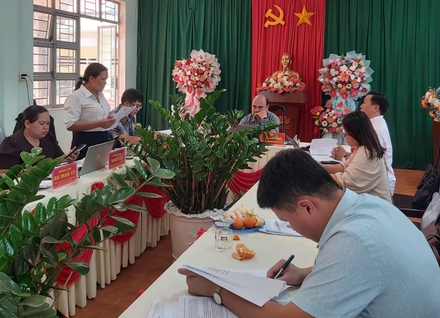 Lãnh đạo Ủy ban MTTQ Việt Nam tỉnh làm việc với các xã Ia Dơk, Bàu Cạn nắm tình hình công tác dân tộc, tôn giáo và kiểm tra việc huy động, sử dụng các nguồn quỹ