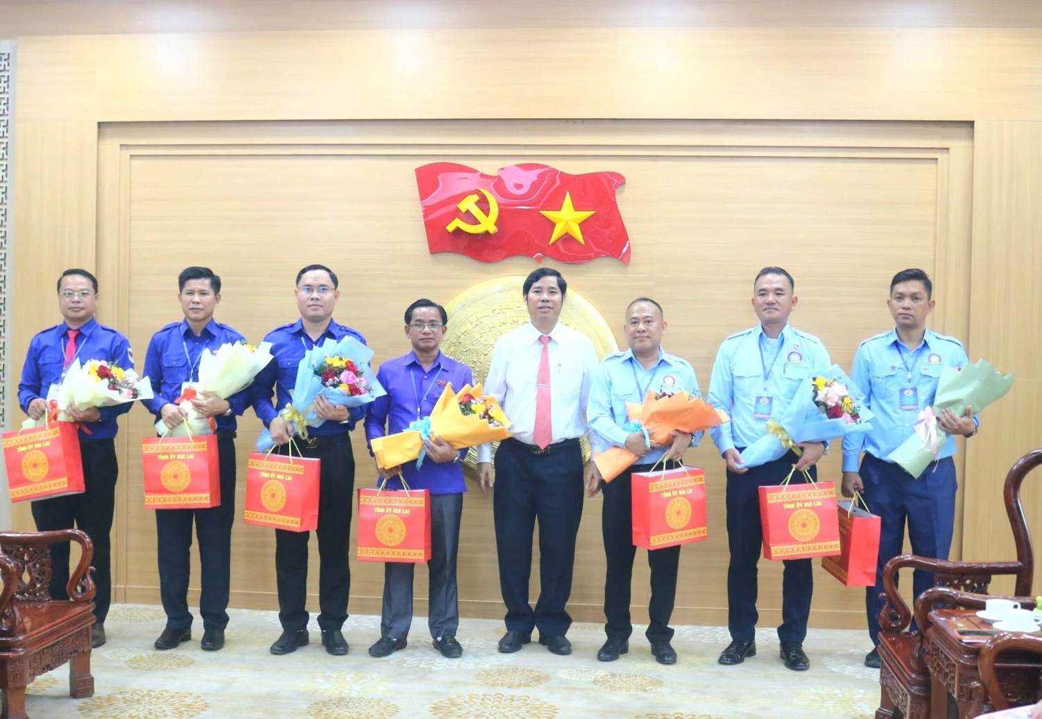 Chào xã giao Đoàn đại biểu thanh niên trong khuôn khổ Chương trình giao lưu thanh niên ba nước: Việt Nam - Lào - Campuchia tại tỉnh Gia Lai năm 2026