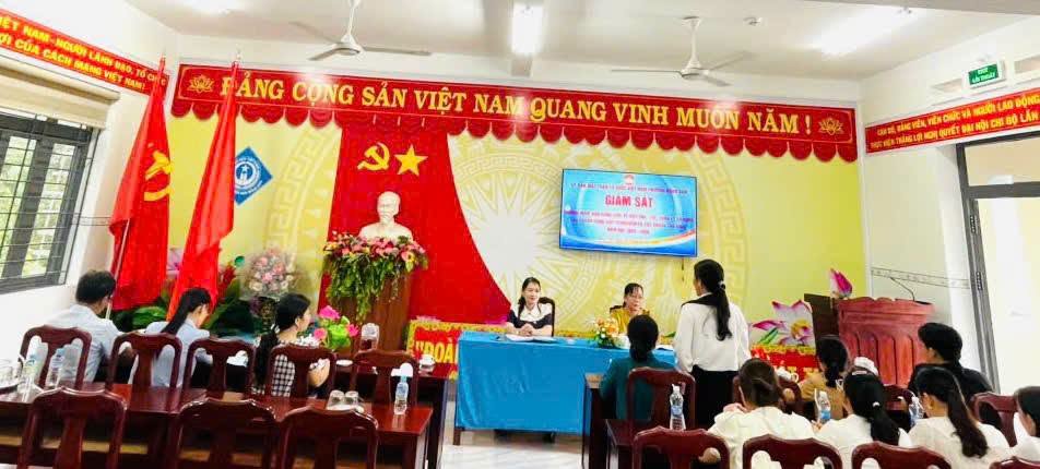 Phường Bồng Sơn: Giám sát việc quản lý các khoản thu, chi tại trường Mầm non Bồng Sơn