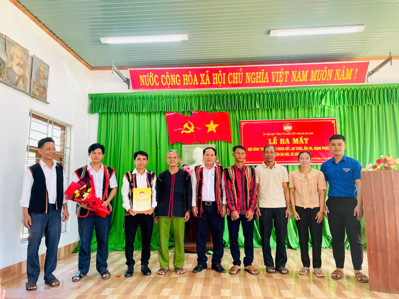 Xã Kim Sơn: Ra mắt mô hình “Khu dân cư đoàn kết, an toàn, ấm no, hạnh phúc” tại thôn Bà Bơi